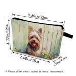 Cute Yorkshire Terrier Makeup Bag for Dog Lovers