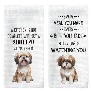 Shih Tzu Kitchen Towel Set for Dog Lovers