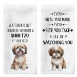 Shih Tzu Kitchen Towel Set for Dog Lovers
