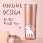 Pitbull Lover's Rose Gold Insulated Tumbler