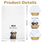 Rottweiler Waffle Weave Hand Towels Set of 2