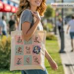 Poodle Lover Canvas Tote Bag for Dog Lovers