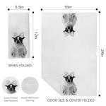 Boston Terrier Reading Dish Towels - Gift for Dog Lovers