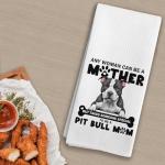 Pitbull Mom Kitchen Towels for Dog Lovers