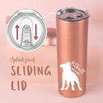 Pitbull Lover's Rose Gold Insulated Tumbler