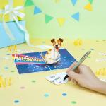 Funny 3D Birthday Card for Dog Lovers