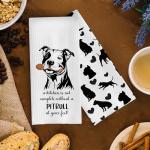Funny Pitbull Kitchen Towels Set of 2