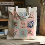 Poodle Lover Canvas Tote Bag for Dog Lovers