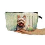 Cute Yorkshire Terrier Makeup Bag for Dog Lovers