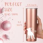 Pitbull Lover's Rose Gold Insulated Tumbler