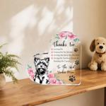 Yorkie Mom Appreciation Plaque - Heart Design