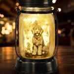 Goldendoodle Solar Lanterns for Dog Lovers