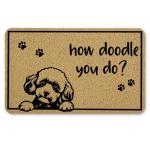 Funny Doodle Dog Door Mat for Pet Lovers
