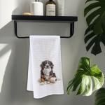 Funny Bernese Mountain Dog Hand Towels for Dog Lovers