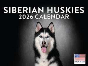 2026 Siberian Husky Monthly Wall Calendar