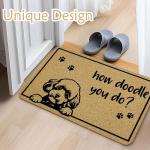 Funny Doodle Dog Door Mat for Pet Lovers
