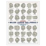 Major League Ballparks Scratch-Off Poster for Dog Lovers
