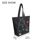 Funny Bulldog Canvas Tote Bag for Dog Lovers