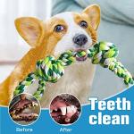 UPSKY Dog Rope Toys 2 Nearly Indestructible Dog Toys for Medium to Large Breed, Dental Cleaning Chew/ Tug Toy for Boredom, Dog Grinding Teeth for Aggressive Chewers