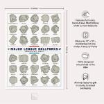 Major League Ballparks Scratch-Off Poster for Dog Lovers