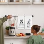 Funny Husky Kitchen Towels Set for Dog Lovers