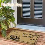 Funny Doodle Dog Door Mat for Pet Lovers