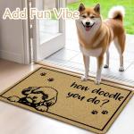 Funny Doodle Dog Door Mat for Pet Lovers