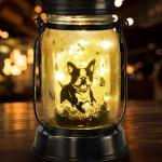 Boston Terrier Solar Lantern for Dog Lovers