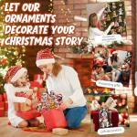 Bernese Mountain Dog Holiday Ornament with Santa Hat