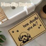 Funny Doodle Dog Door Mat for Pet Lovers