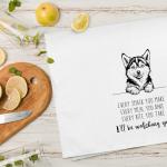 Funny Husky Kitchen Towels Set for Dog Lovers