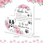 Chihuahua Mom Rose Acrylic Heart Plaque Gift