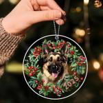 German Shepherd Christmas Tree Ornament 2025