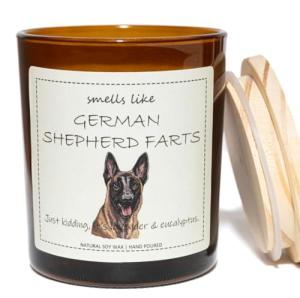 German Shepherd Farts Candle - Lavender & Eucalyptus
