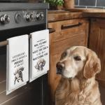 Poodle Kitchen Towels Set for Dog Lovers