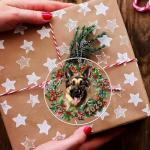 German Shepherd Christmas Tree Ornament 2025
