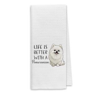 Life is Better with a Pomeranian Kitchen Towels