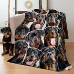 Rottweiler Blanket for Dog Lovers 50"X60