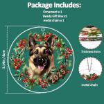 German Shepherd Christmas Tree Ornament 2025