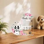 Chihuahua Mom Rose Acrylic Heart Plaque Gift