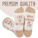 Chihuahua Dog Mom Crew Socks for Gifts