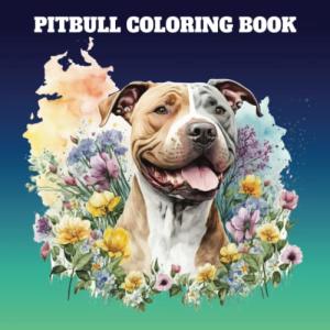 Pit Bull Coloring Book for Relaxation and Fun