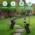 Gardenia Metal Dog Stake with Solar Lights