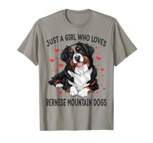 Bernese Mountain Dog Lover T-Shirt for Her
