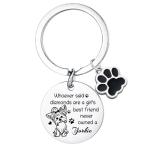Funny Dog Mom Keychain for Yorkie Lovers