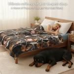 Rottweiler Blanket for Dog Lovers 50"X60