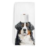 Funny Bernese Mountain Dog Hand Towels