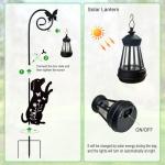 Gardenia Metal Dog Stake with Solar Lights