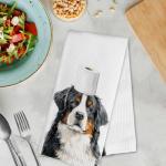 Funny Bernese Mountain Dog Hand Towels