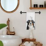 Funny Bernese Mountain Dog Hand Towels